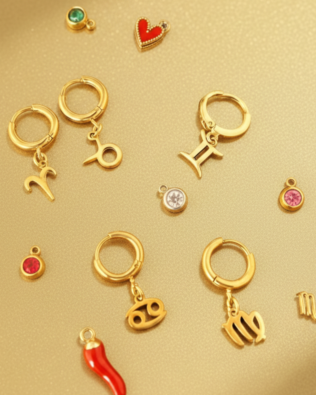 Orecchino Segno Zodiacale Vergine - Oro