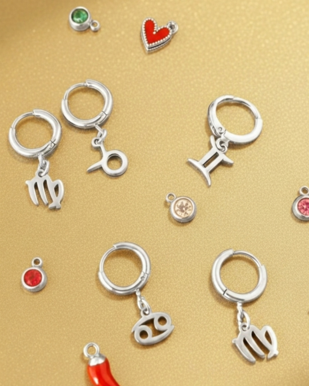Orecchino Segno Zodiacale Ariete - Argento