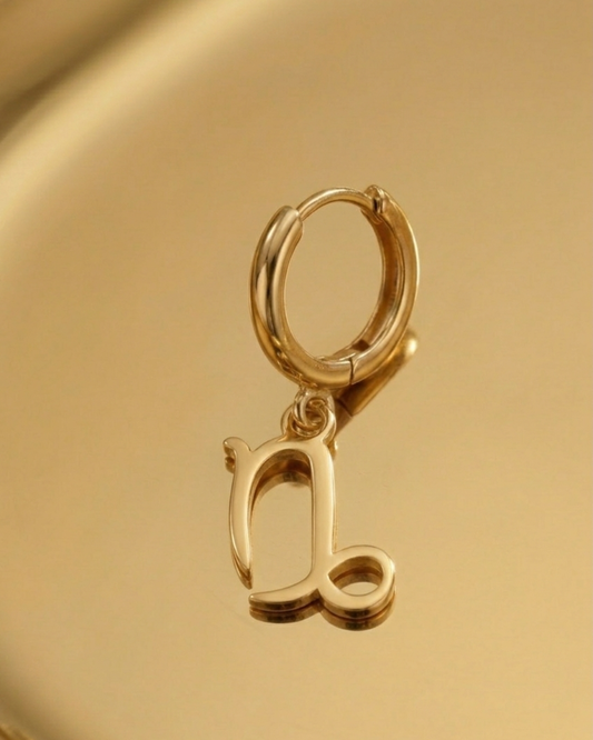 Orecchino Segno Zodiacale Capricorno - Oro