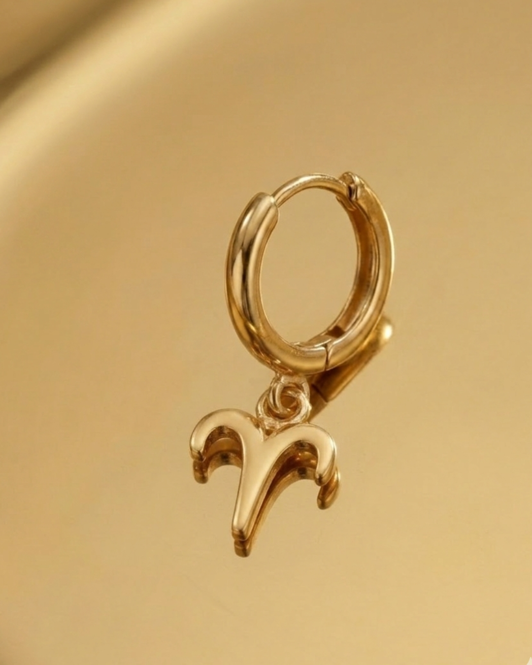 Orecchino Segno Zodiacale Ariete - Oro