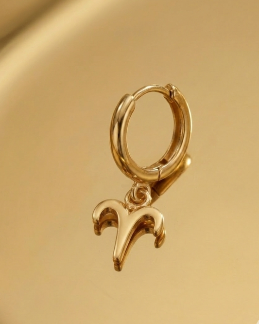 Orecchino Segno Zodiacale Ariete - Oro