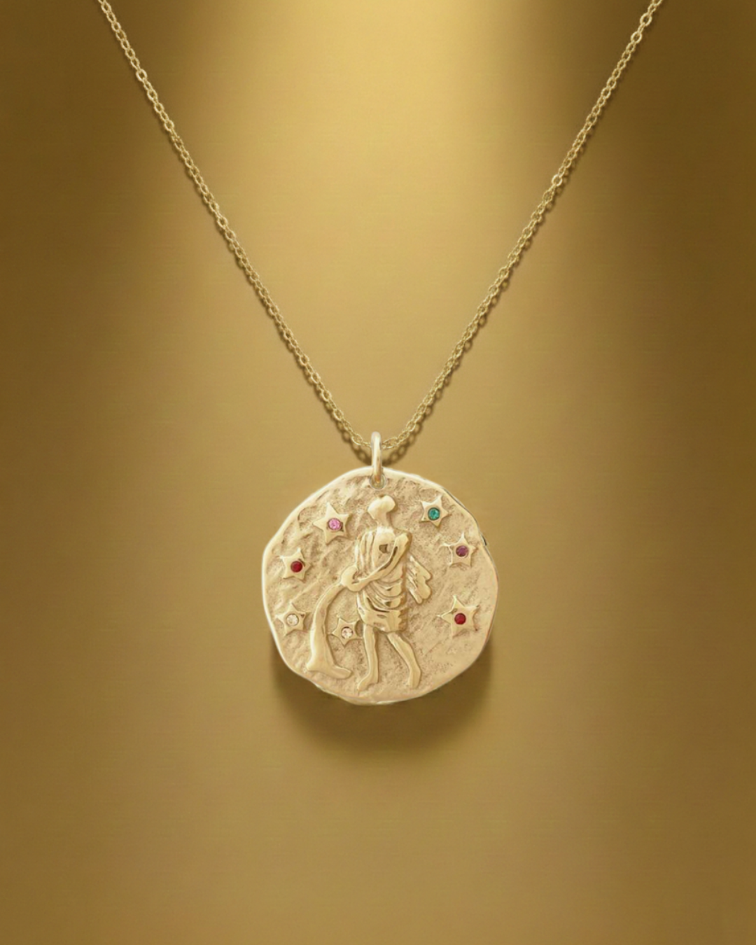 Acquario - Collana Zodiaco Oro
