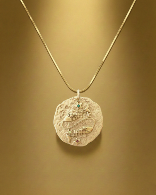 Pesci - Collana Zodiaco Oro