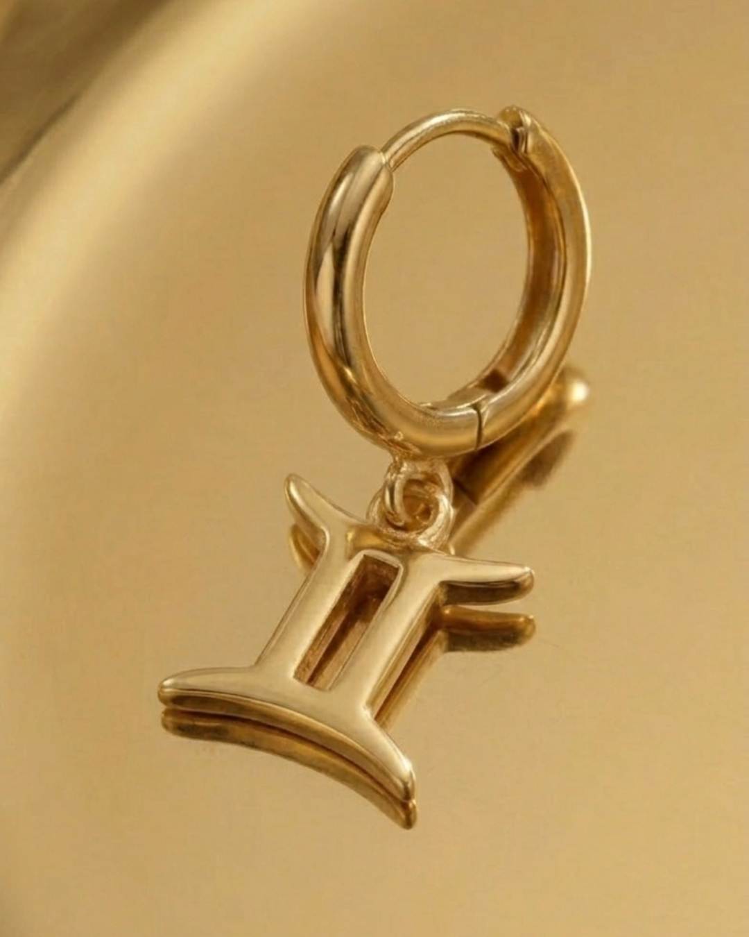 Orecchino Segno Zodiacale Gemelli - Oro