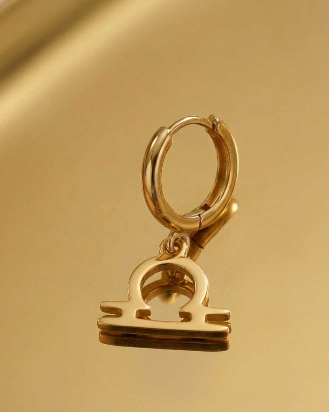Orecchino Segno Zodiacale Bilancia - Oro