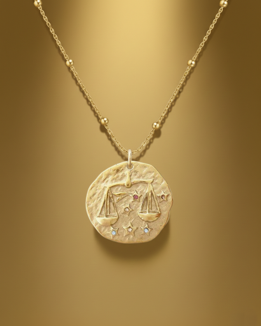 Bilancia - Collana Zodiaco Oro