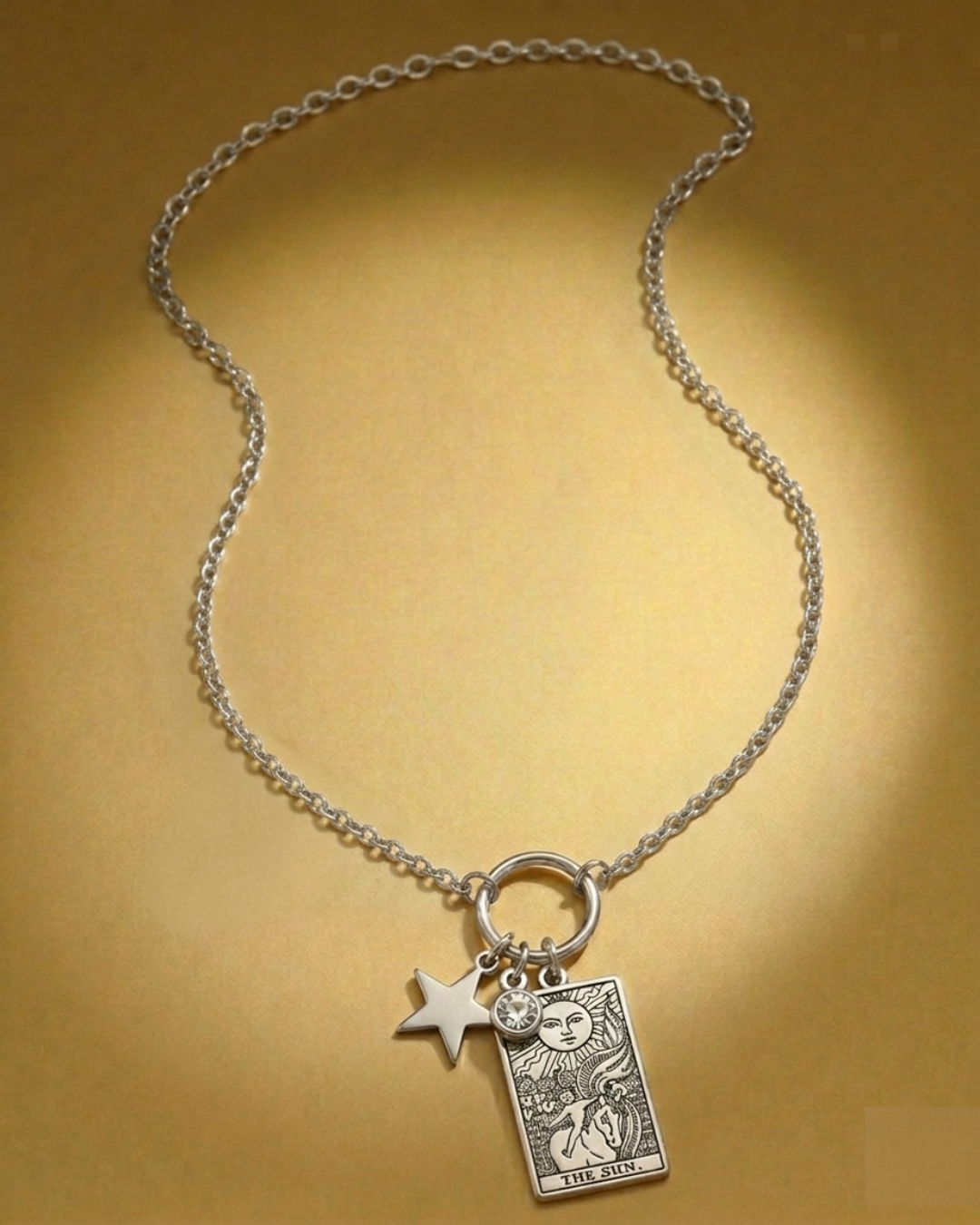 Collana Tarocchi Personalizzata con 2 Charm - Argento