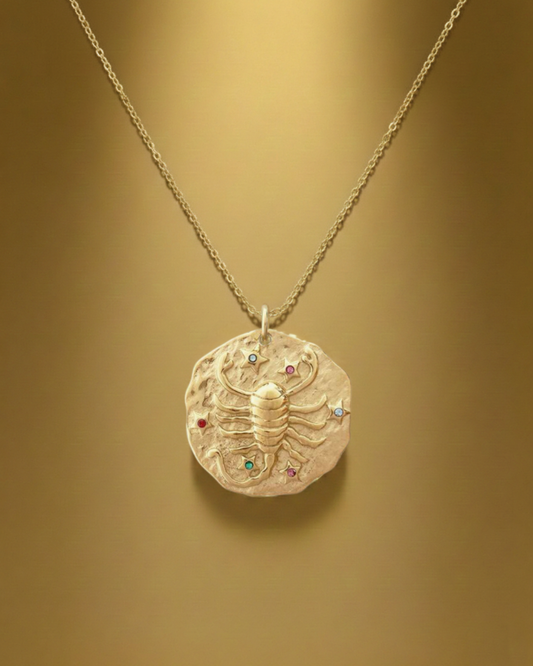 Scorpione - Collana Zodiaco Oro