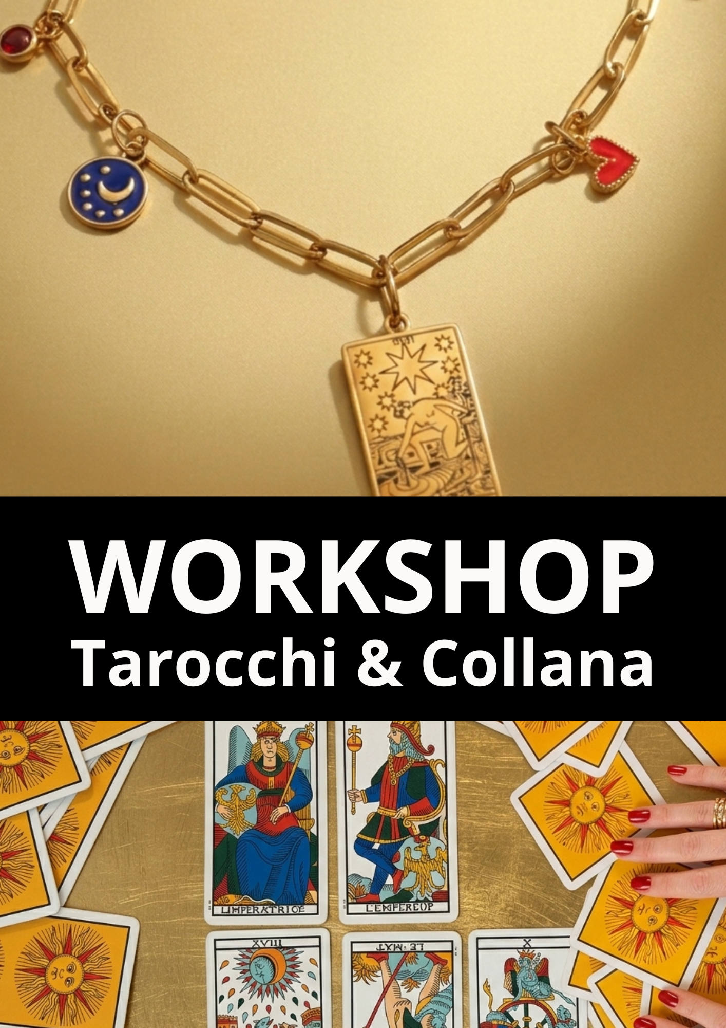 18/06 Workshop - Tarocchi, Aperitivo & Collana Personalizzata 49€