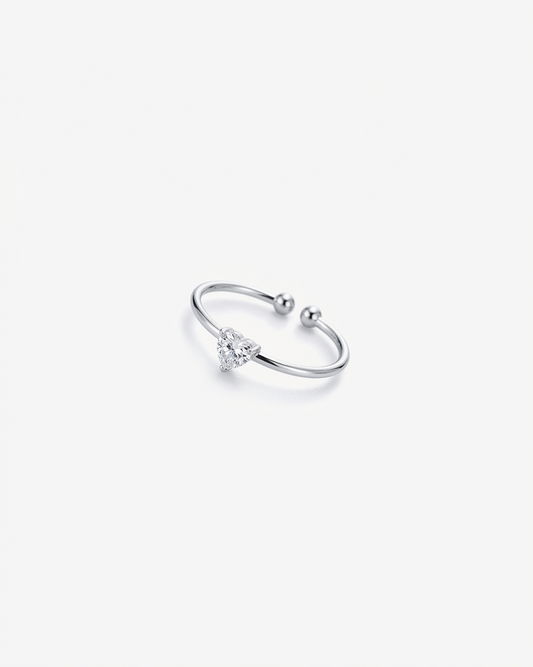 Anello Pietra Bianco - Argento