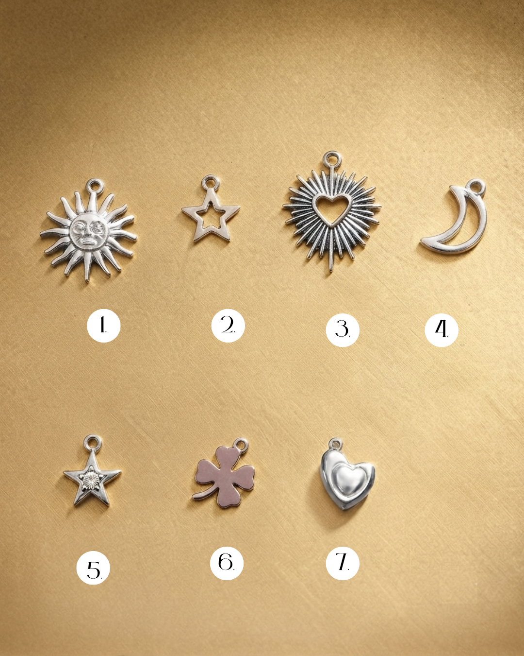 Collana Tarocchi Personalizzata con 2 Charm - Argento