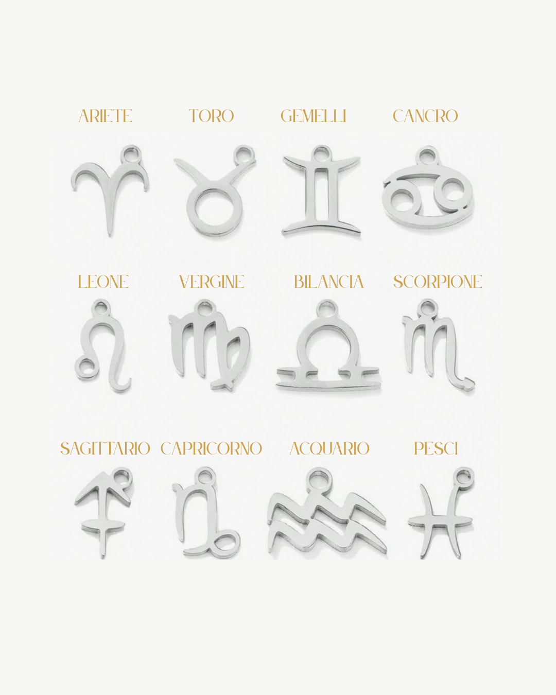 Collana Tarocchi Personalizzata con 3 Charm - Argento