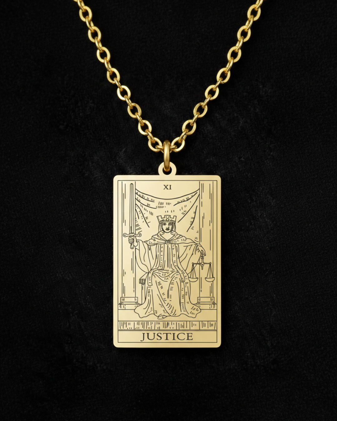 La Giustizia Tarocchi - Collana Oro