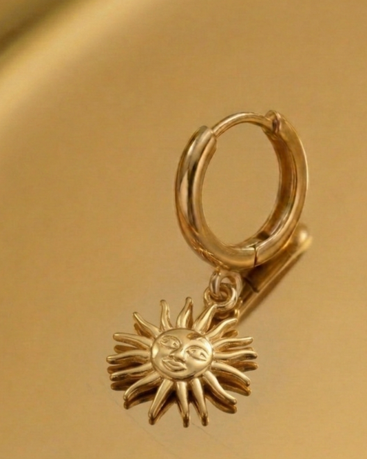 Orecchino Charm Sole - Oro