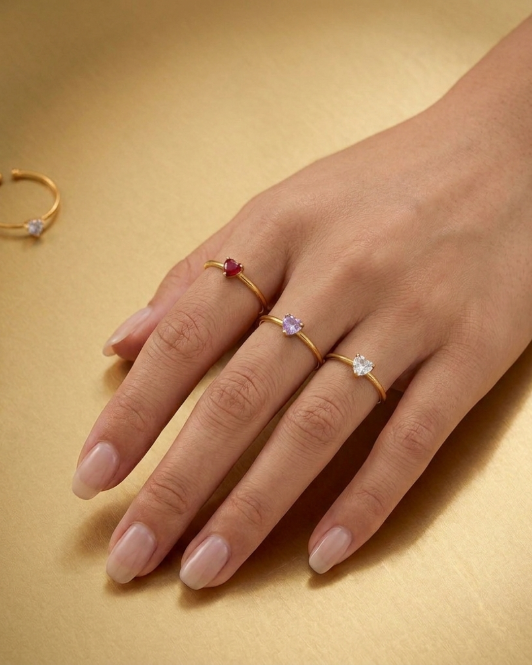 Anello Pietra Blu - Oro