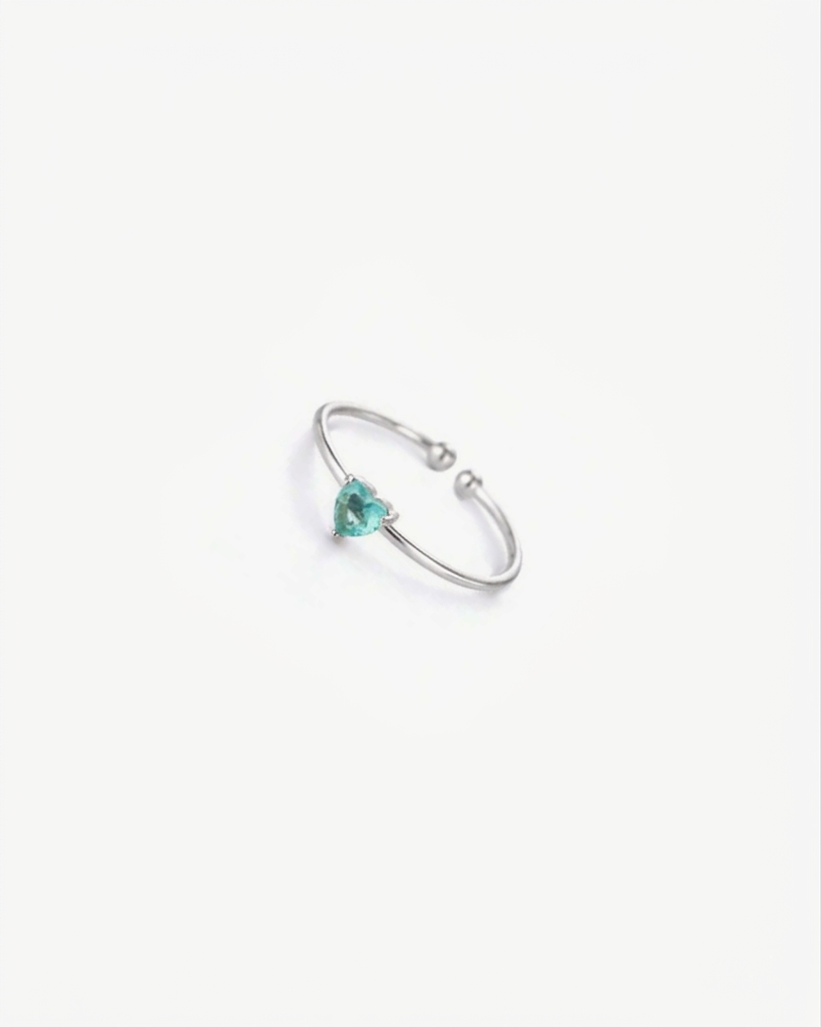 Anello Pietra Verde Turchese - Argento