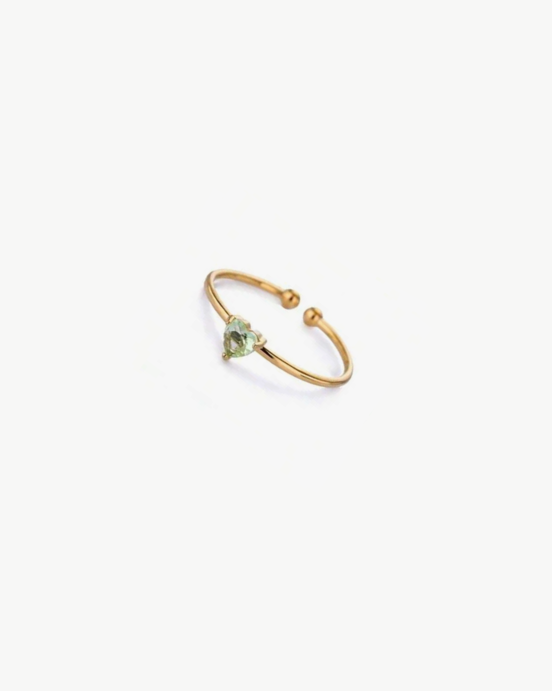 Anello Pietra Verde Chiaro - Oro